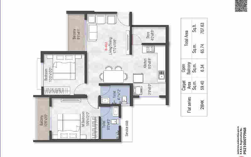 Nambiar District 25 Floor Plan