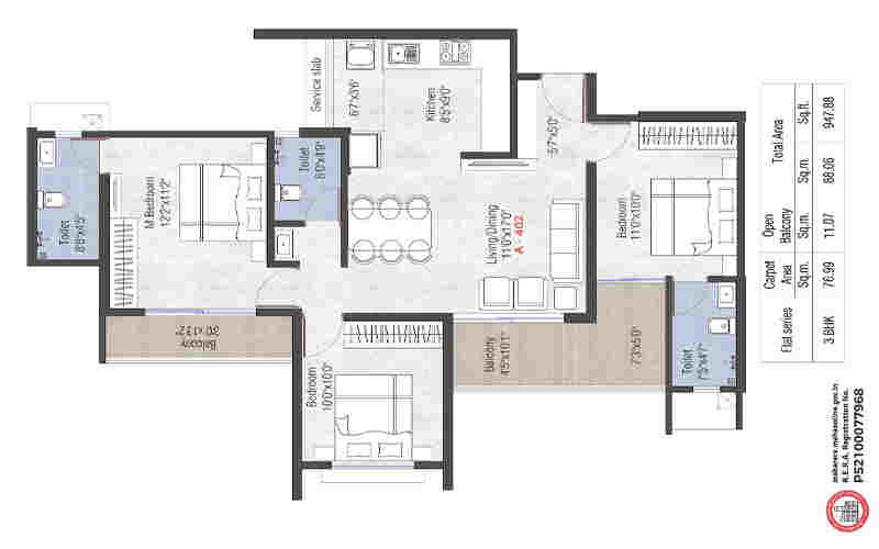Nambiar District 25 Floor Plan